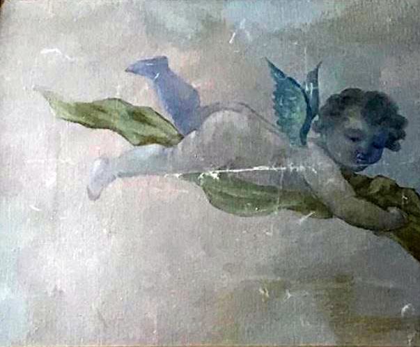 G:\My Documents\Oakland History\All Oakland Scans\Restaurants\Hansen House (Portobello's)\Ceiling Painting 4a.jpg